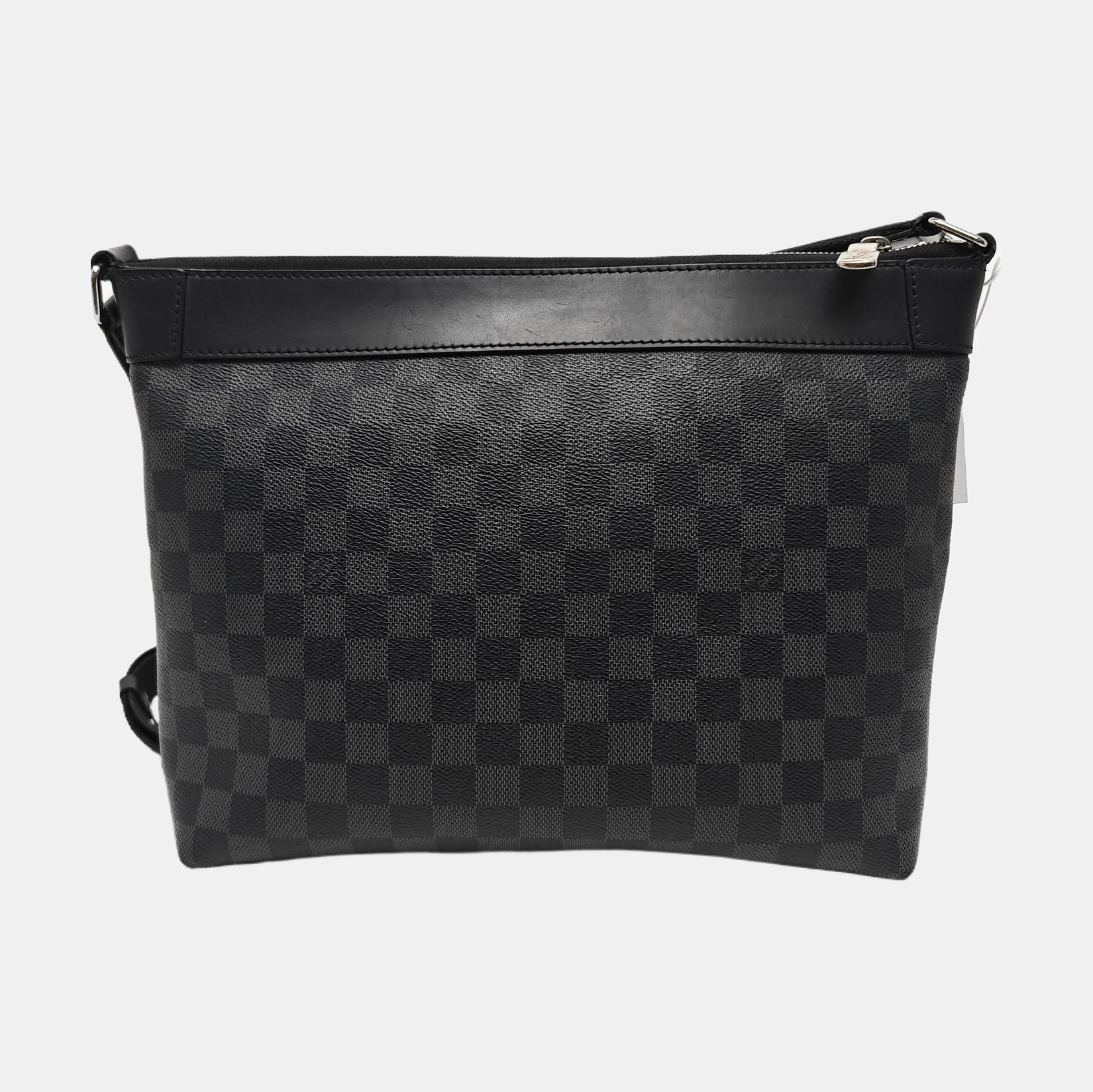 MICK Damier Graphite Coated Canvas Gray