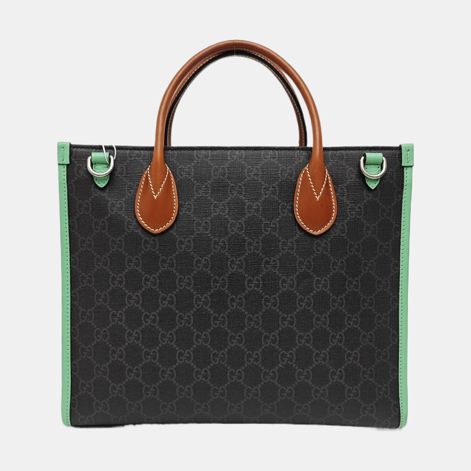 Retro Small Monogram Coated Canvas Black