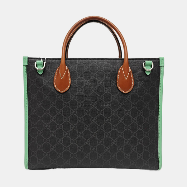 Retro Small Monogram Coated Canvas Black