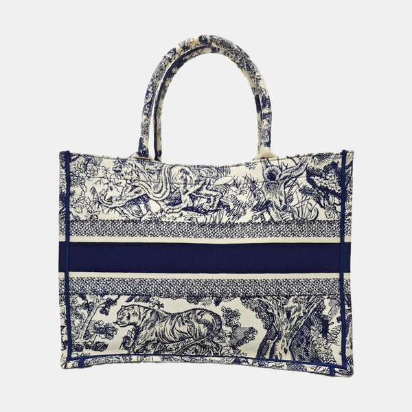 Book Tote Medium Canvas Blue