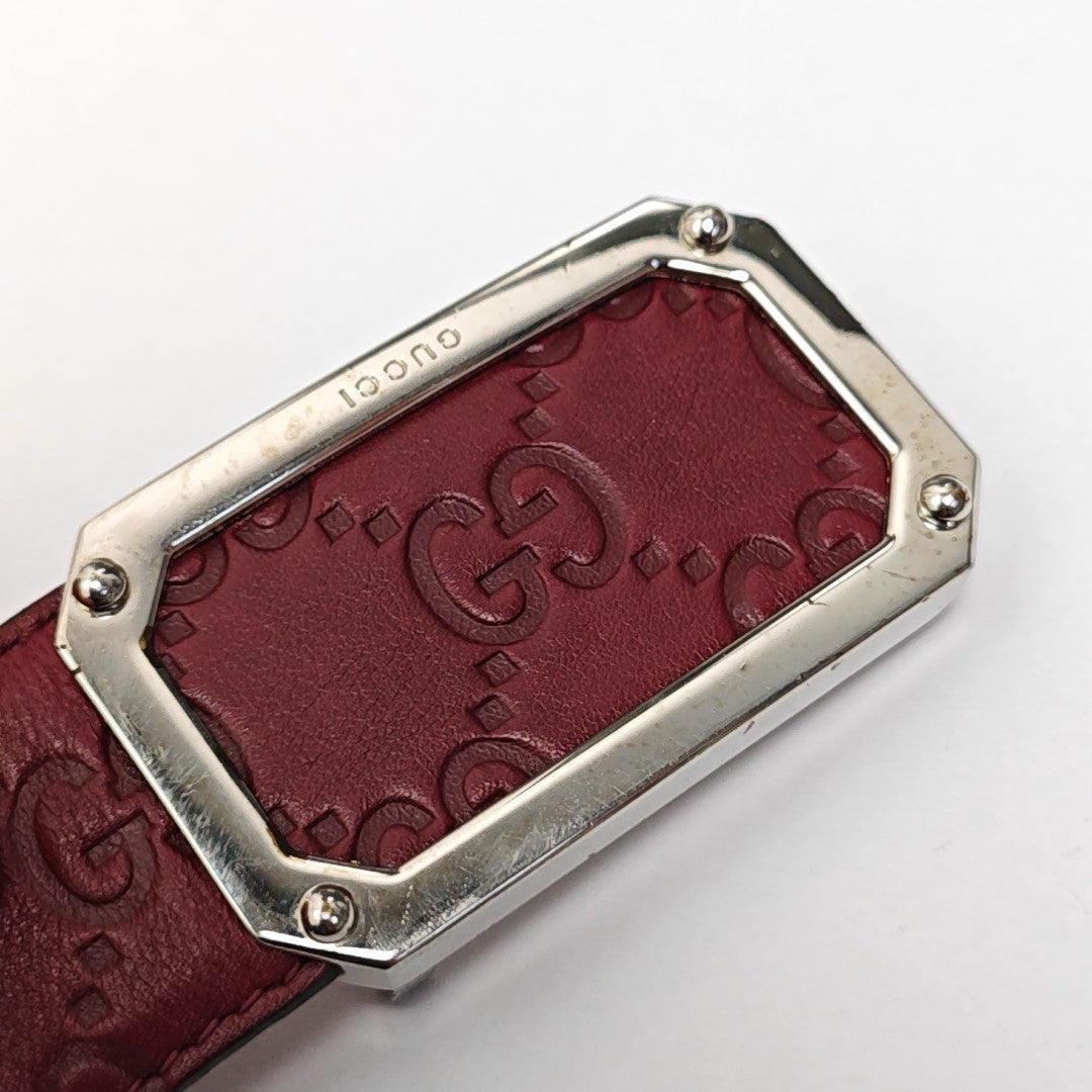 Leather Belt Red