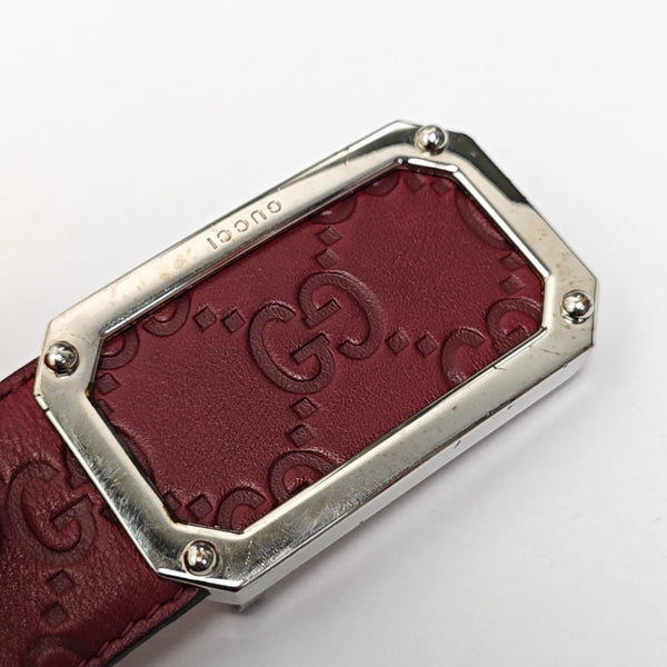 Leather Belt Red