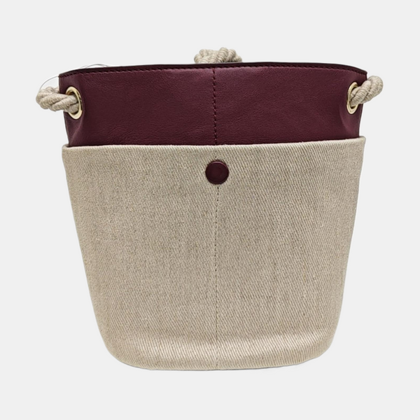 Canvas Bucket Bag Gray