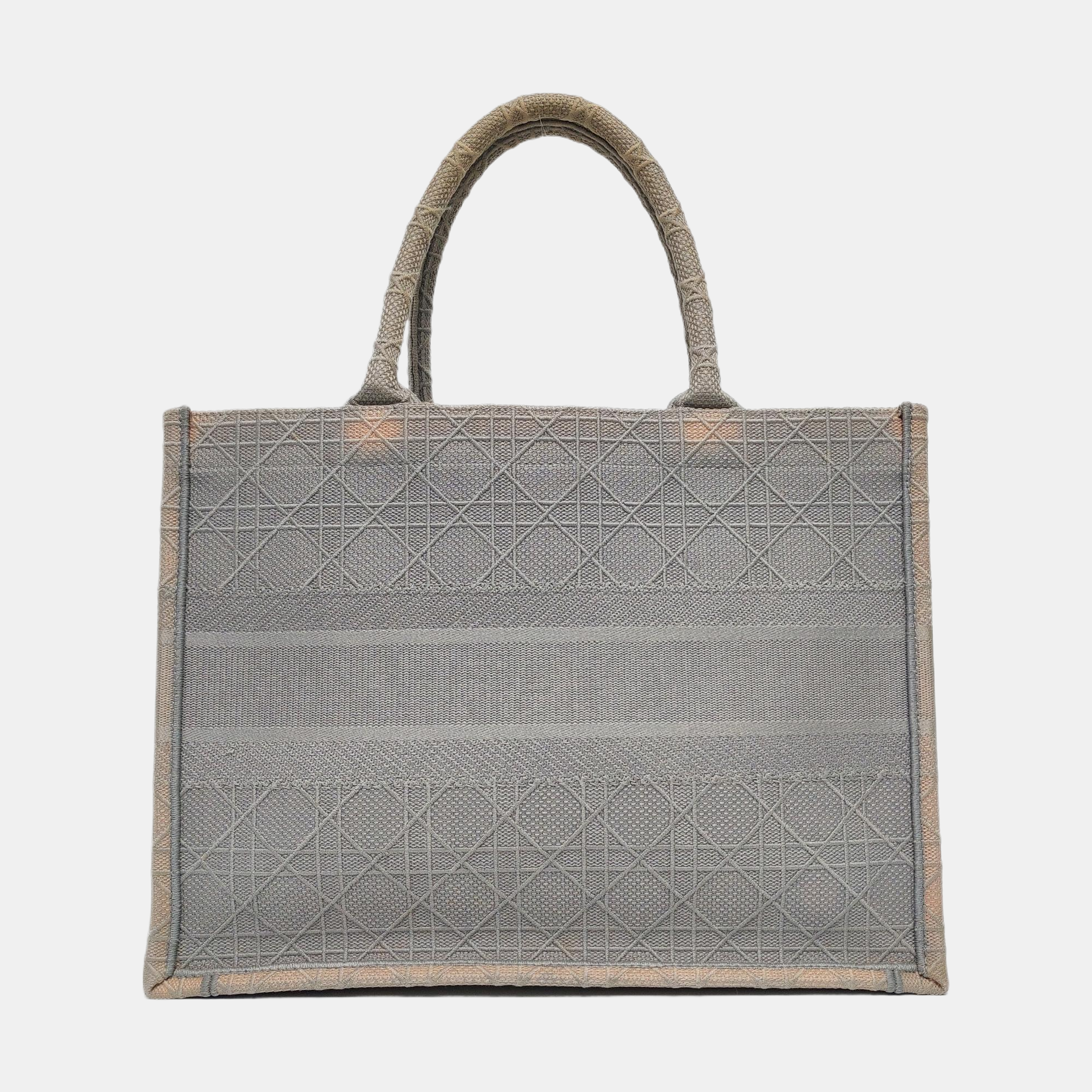 Authenticated pre-owned  Book Tote Medium Canvas Gray - Tote Bag at Looply