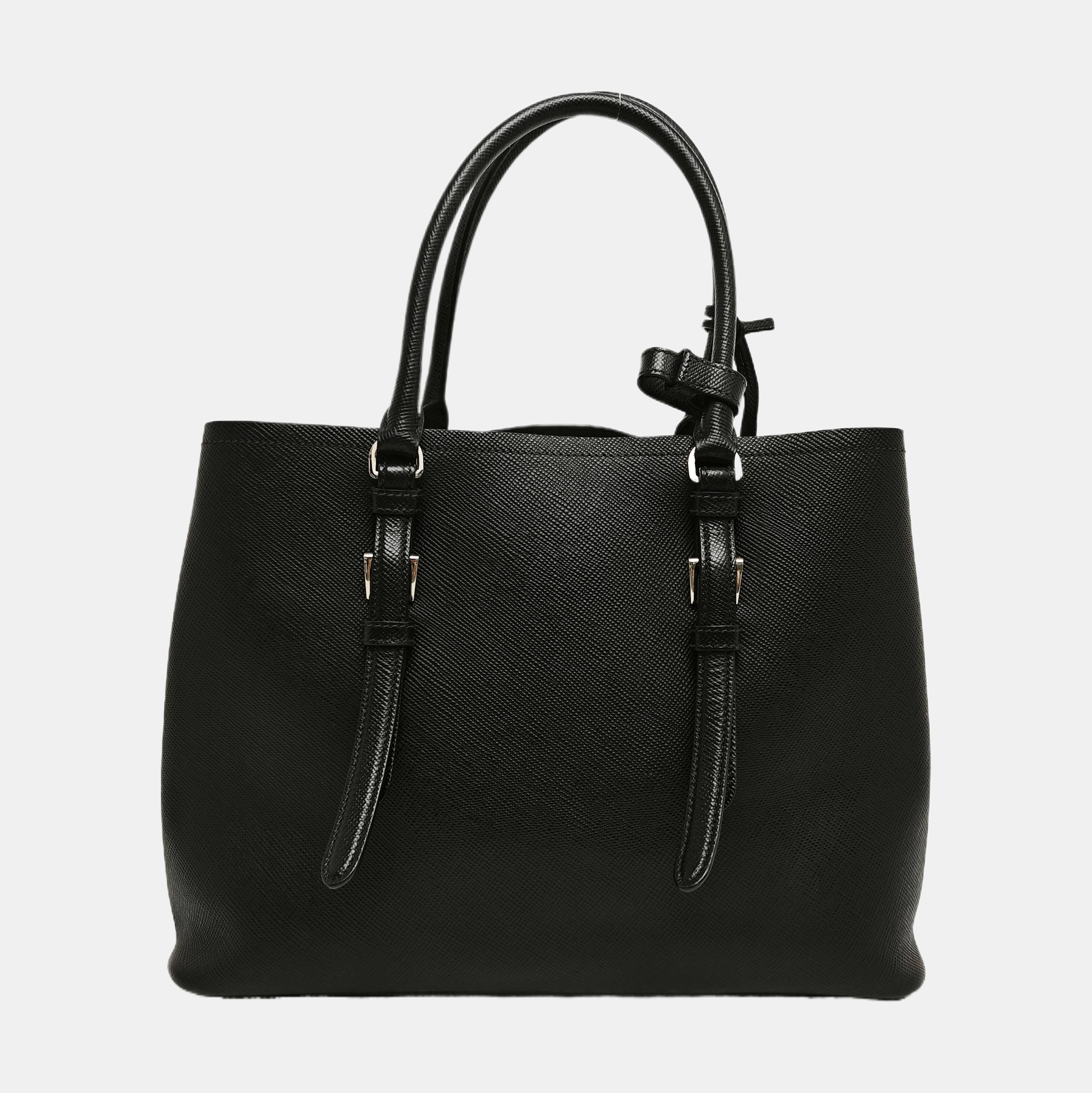 Double Medium Calfskin Black