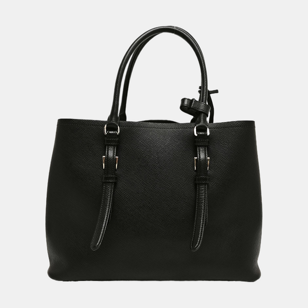 Double Medium Calfskin Black