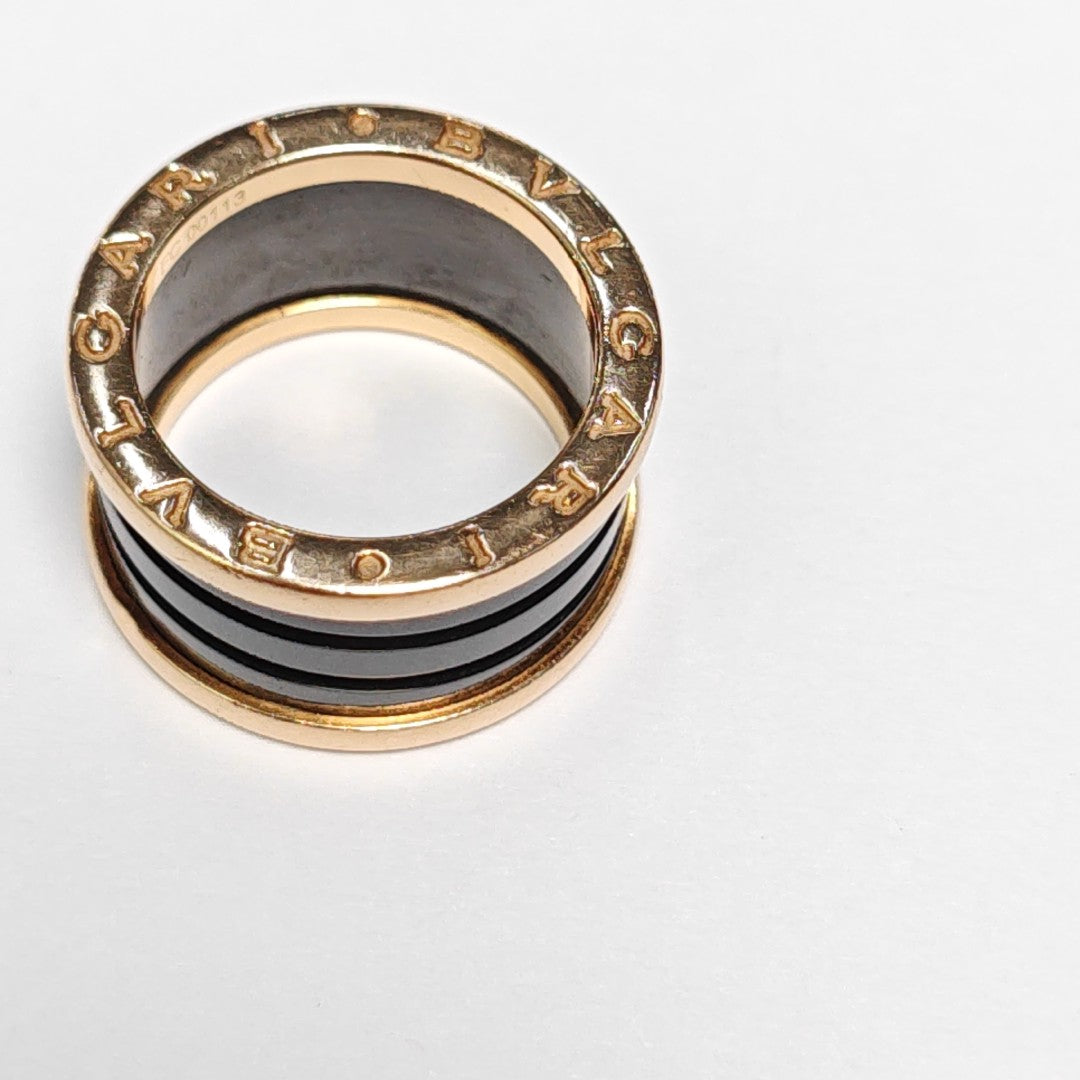 B.ZERO1 18k Rose Gold Ring EU 52
