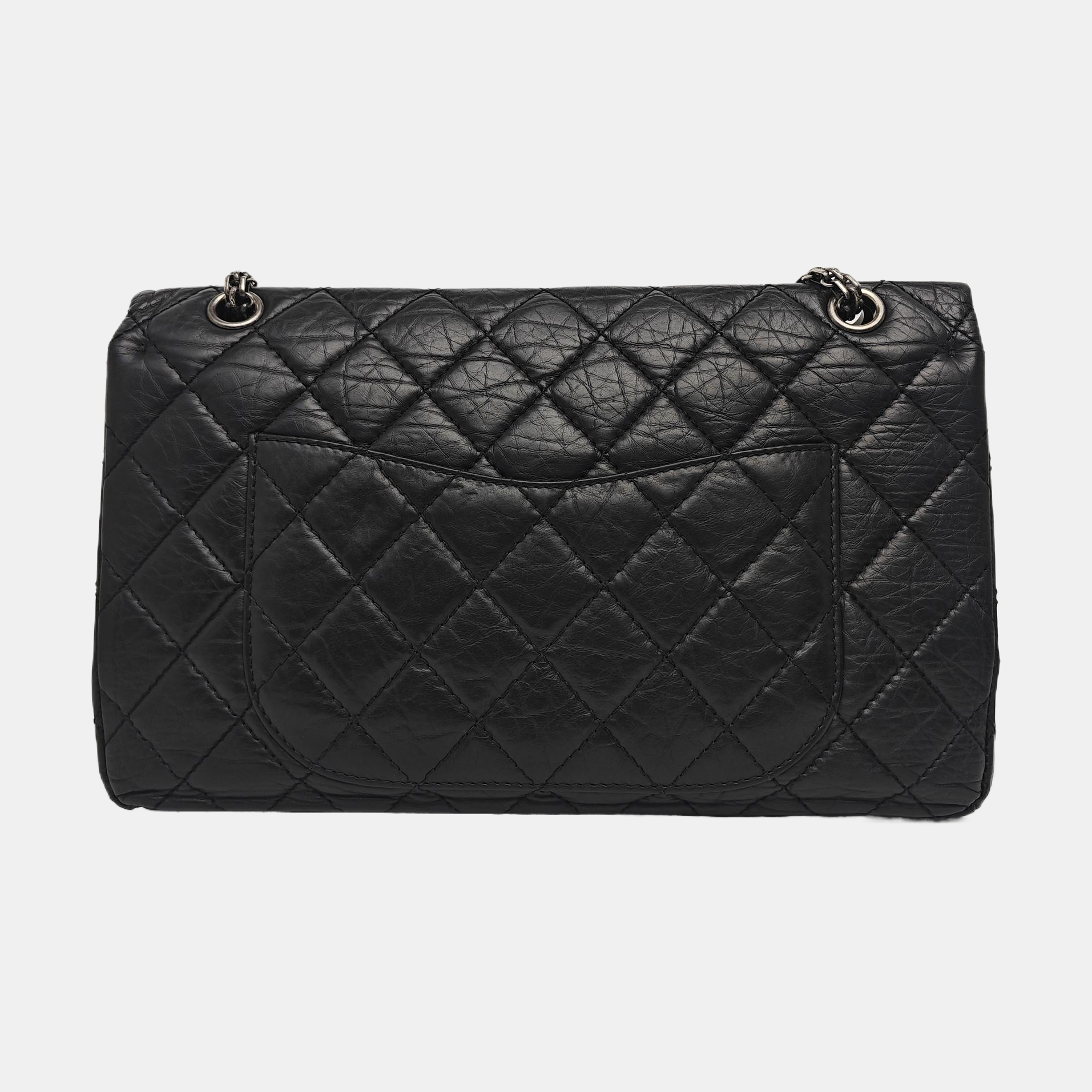 2.55 227 Quilted Calfskin Black