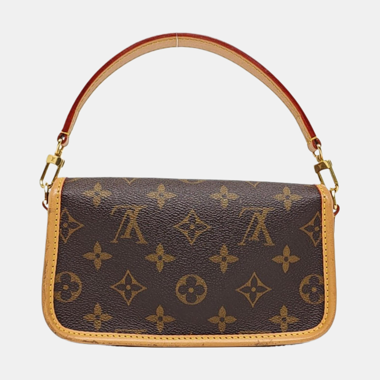 DIANE Nano Monogram Coated Canvas Brown