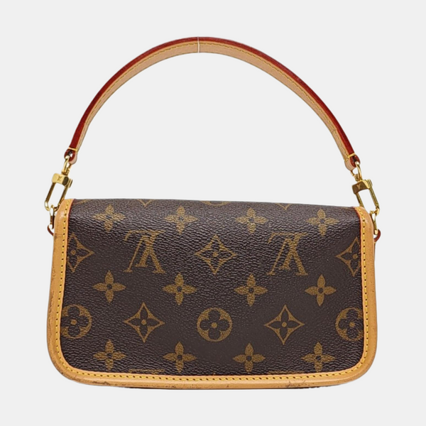 DIANE Nano Monogram Coated Canvas Brown