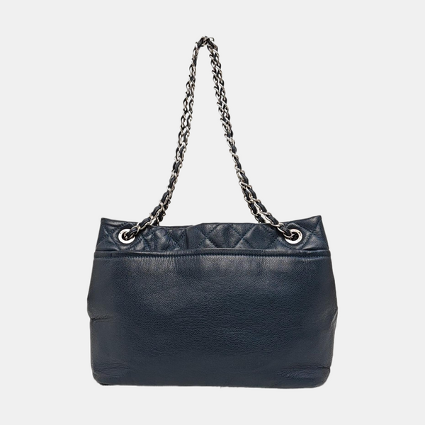 CC TIMELESS SOFT Quilted Grained Calfskin Blue