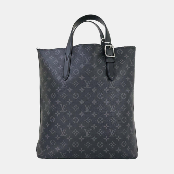 DAVIS Monogram Coated Canvas Black