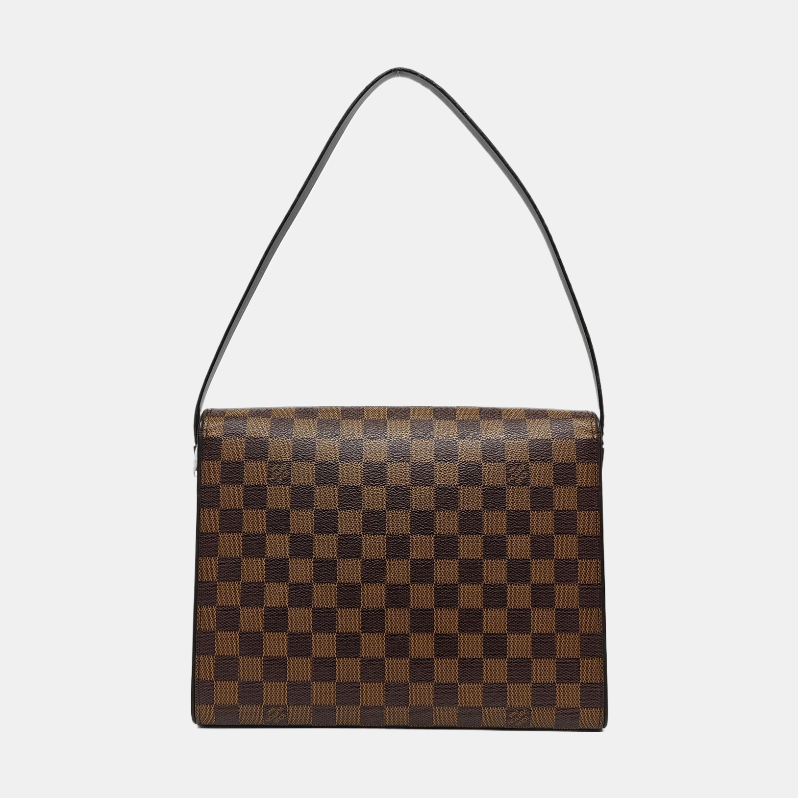 TRIBECA Damier Ebene Coated Canvas Brown