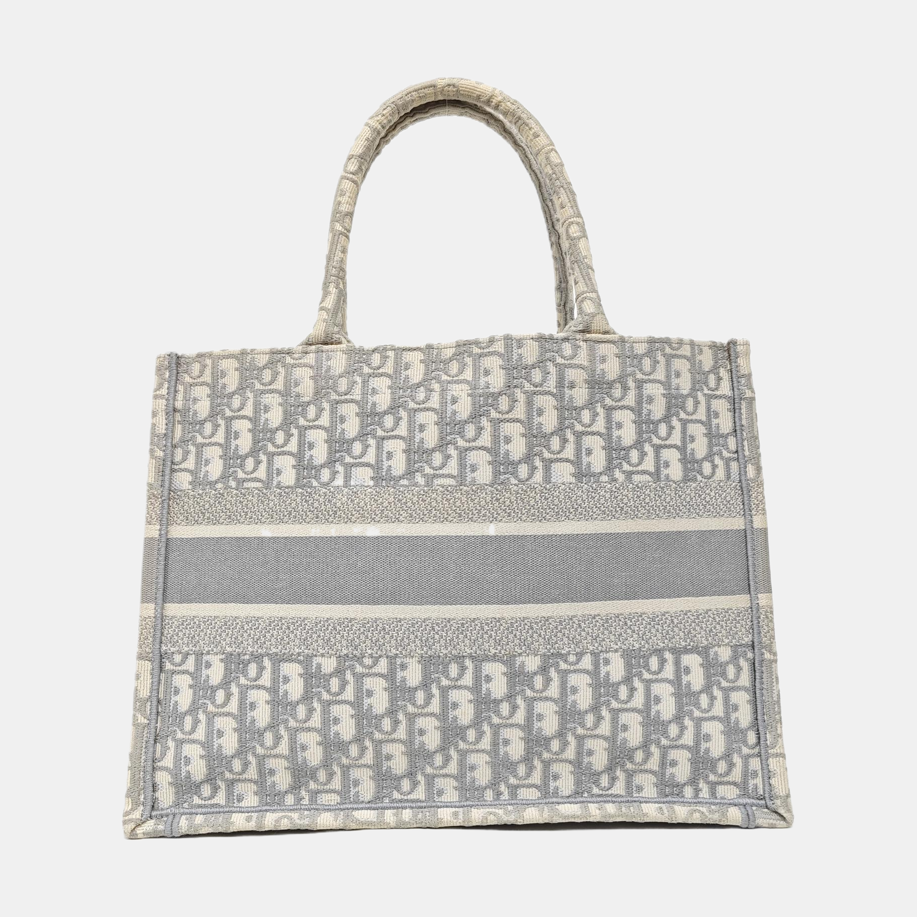 Book Tote Medium Oblique Canvas Gray