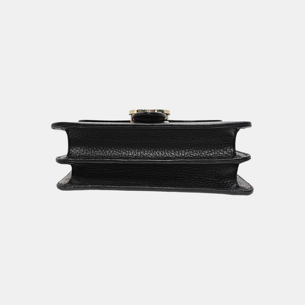 Interlocking G Small Calfskin Black