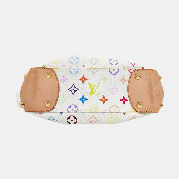 LV × TM Judy Small Monogram Lona Revestida Blanca