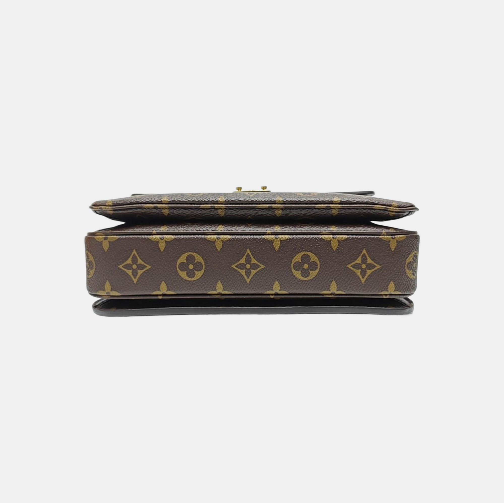 MÉTIS MM Monogram Coated Canvas Brown
