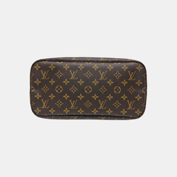 NEVERFULL MM Monogram Coated Canvas Brown