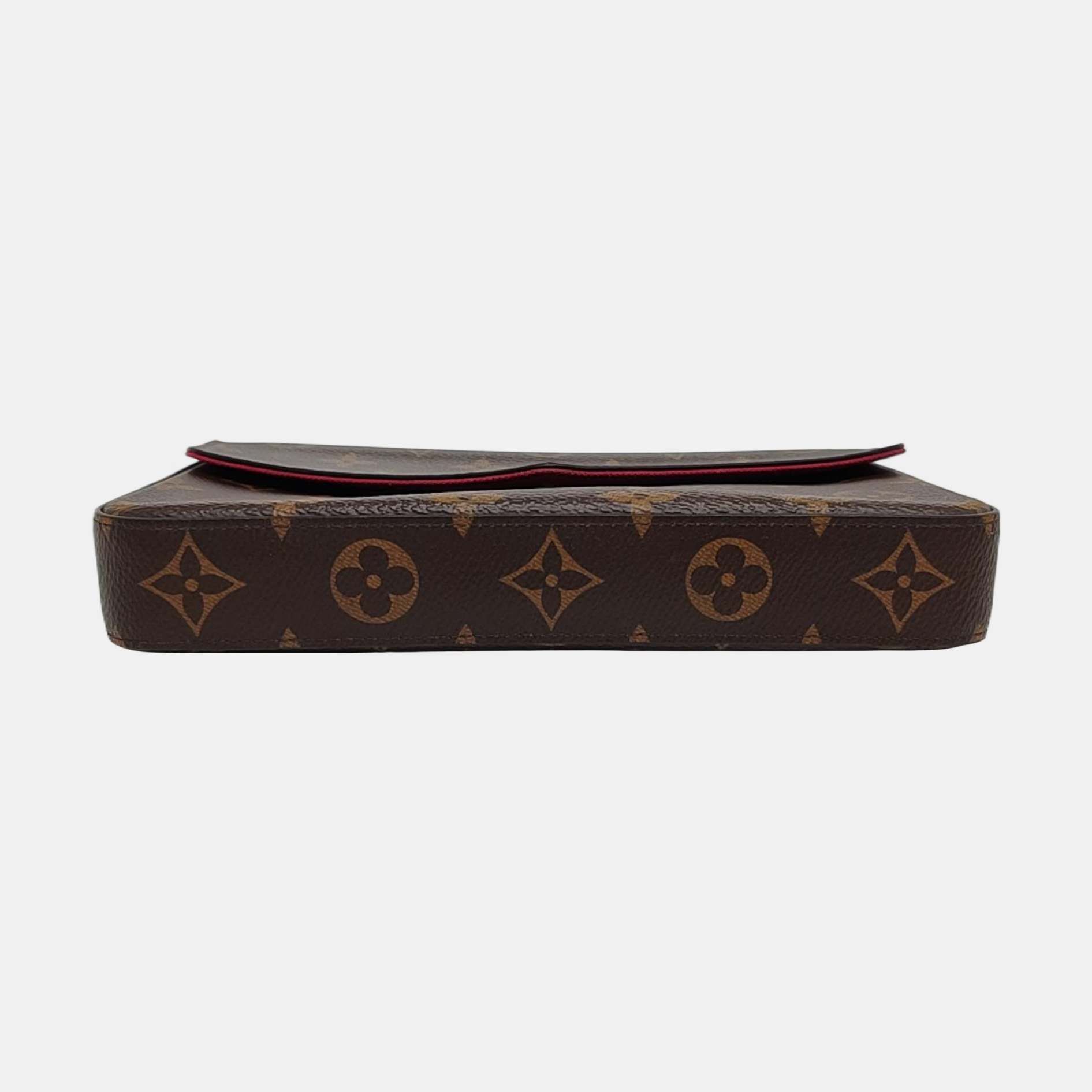 FÉLICIE Monogram Coated Canvas Brown