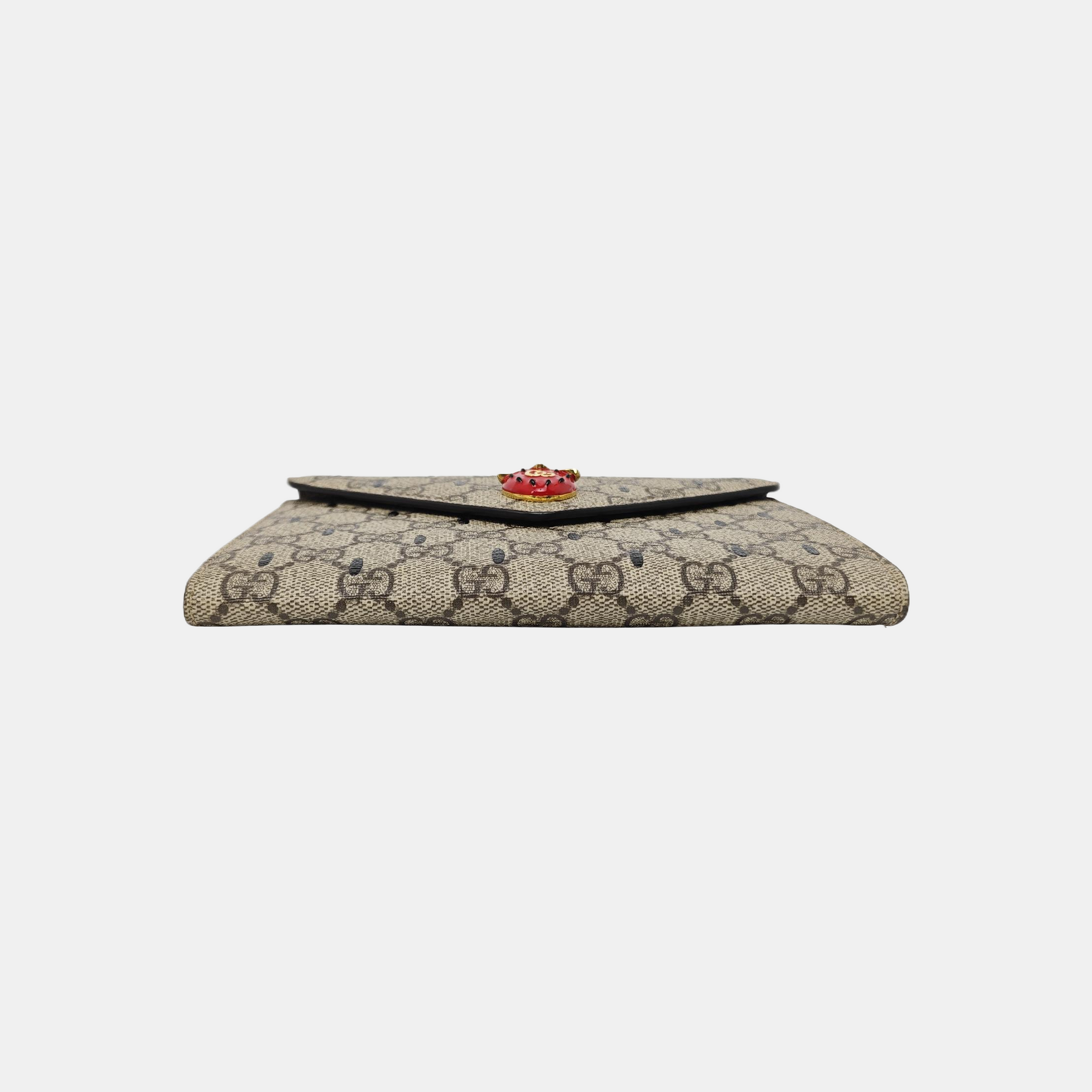 GG Supreme Mini Monogram Coated Canvas Beige