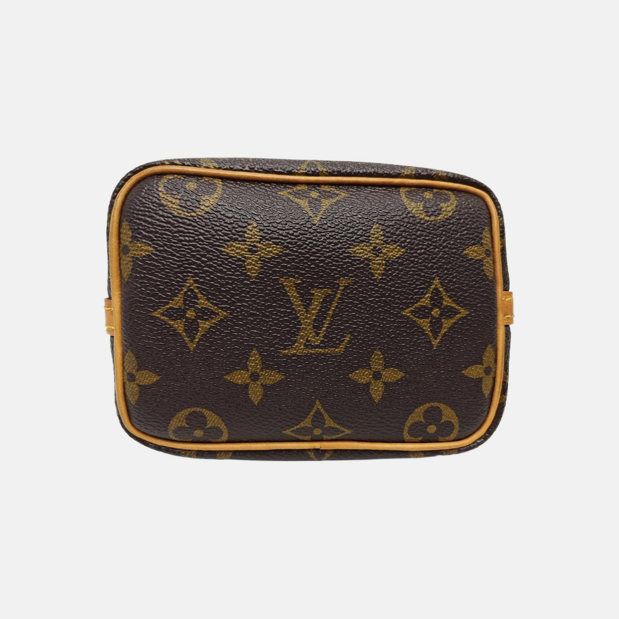 NÉONOÉ Nano Monogram Coated Canvas Brown