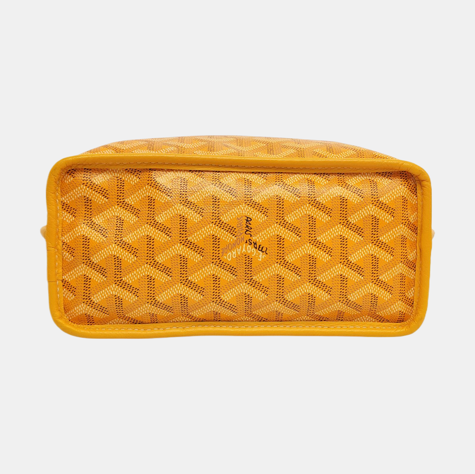 Authenticated pre-owned  Anjou Mini Coated Canvas Yellow - Tote Bag at Looply
