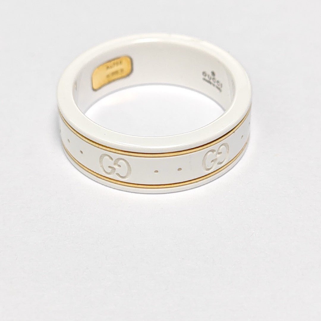 Icon 18k Gold White Ring HK 19