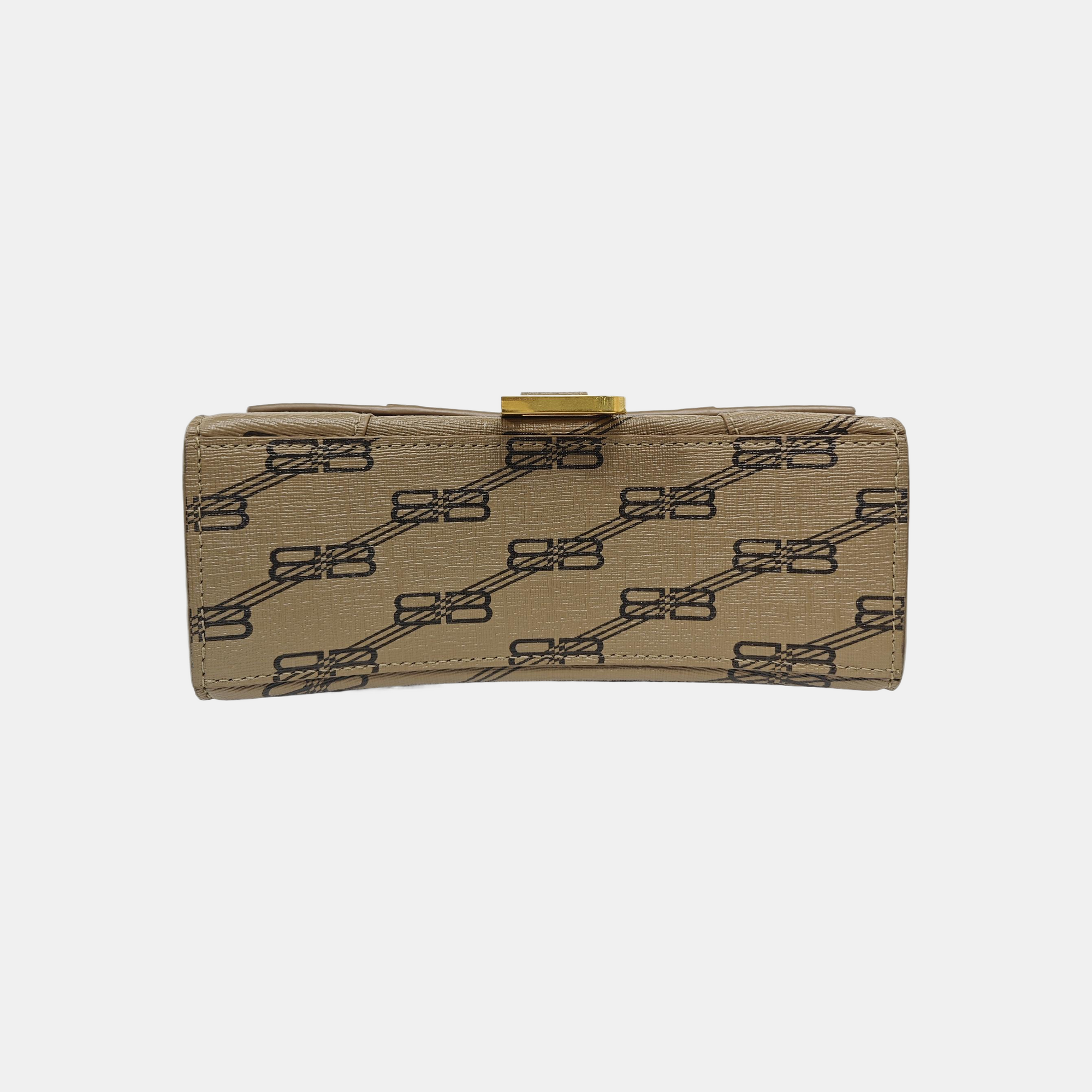 Hourglass XS Coated Canvas Brown