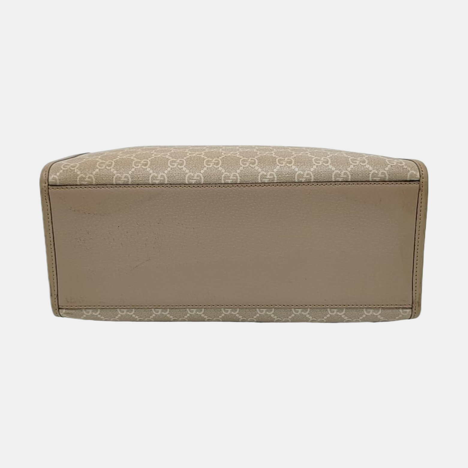 Retro Small Monogram Coated Canvas Beige