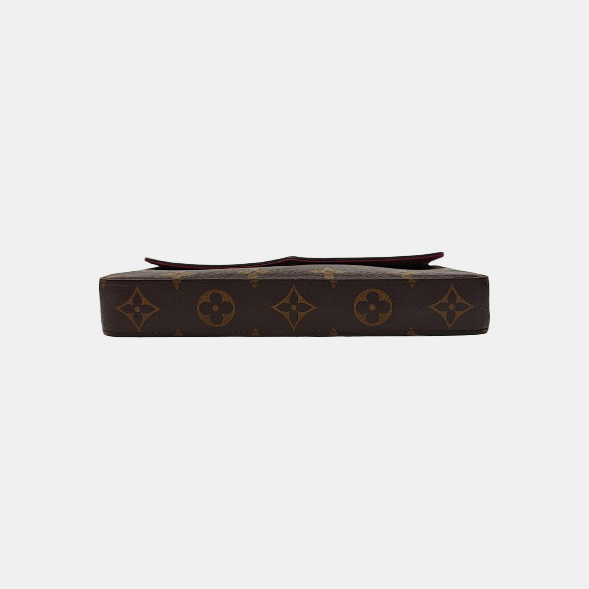 FÉLICIE Monogram Coated Canvas Brown