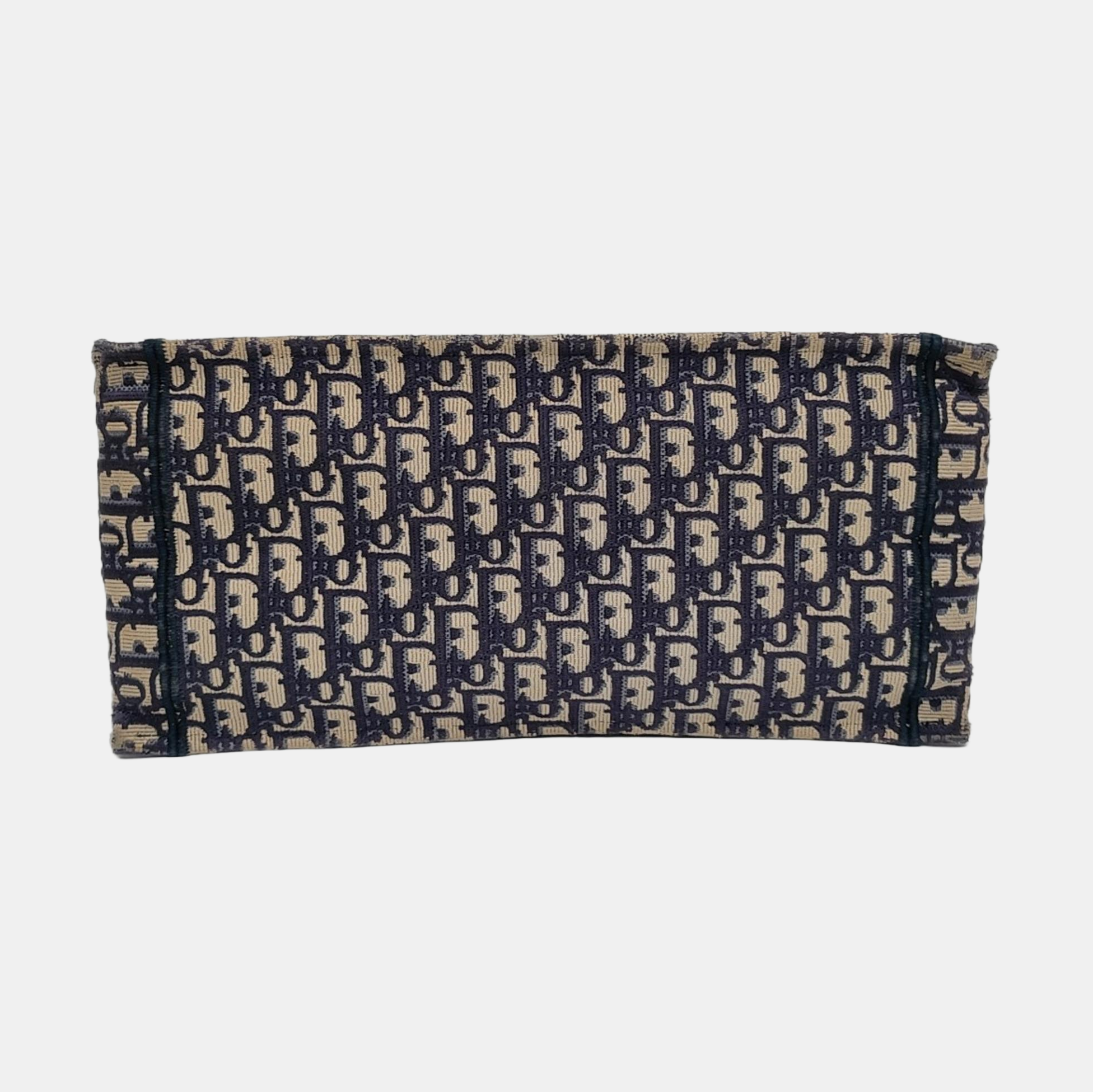 Authenticated pre-owned  Book Tote Medium Canvas Blue - Tote Bag at Looply