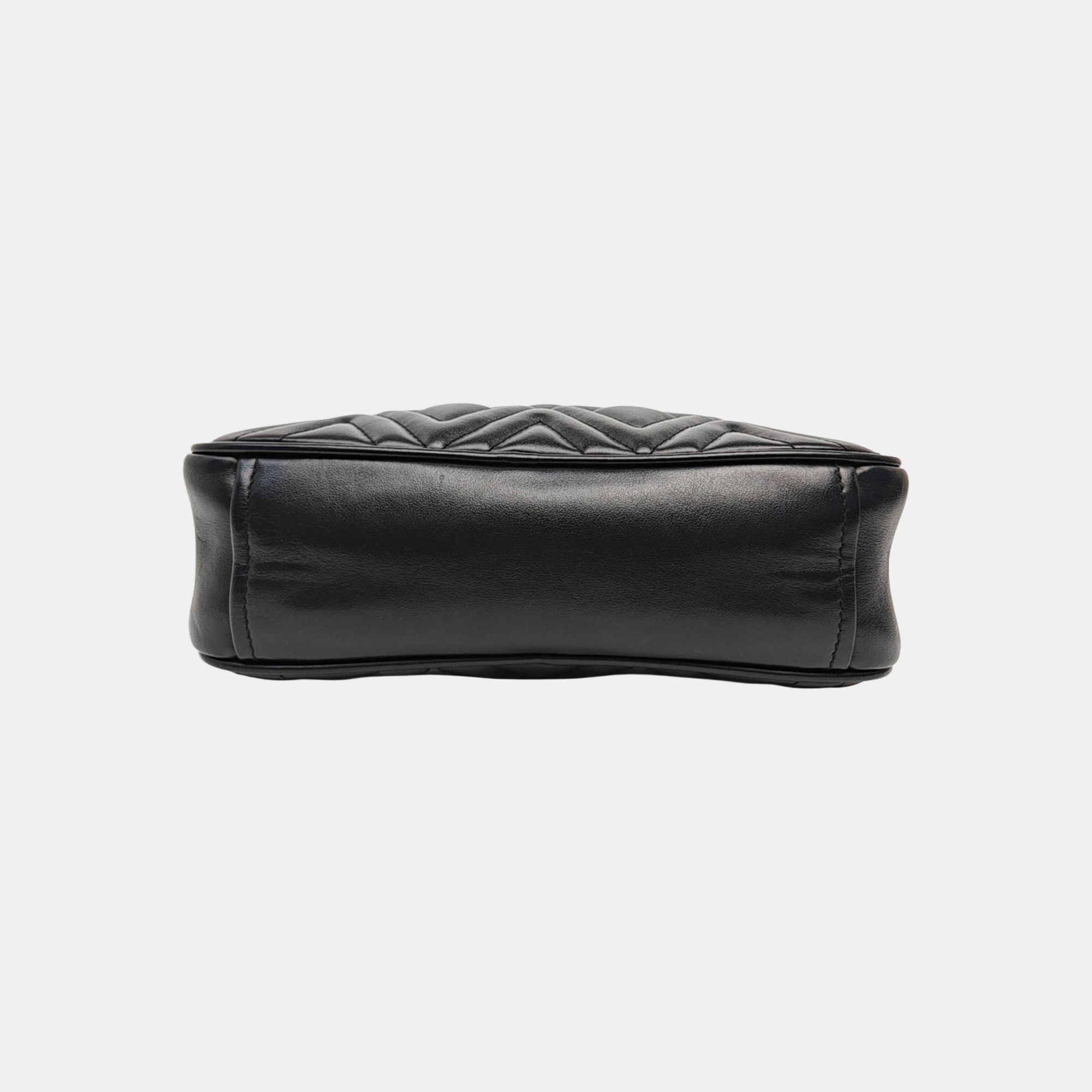 Quilted Calfskin Shoulder Bag Black
