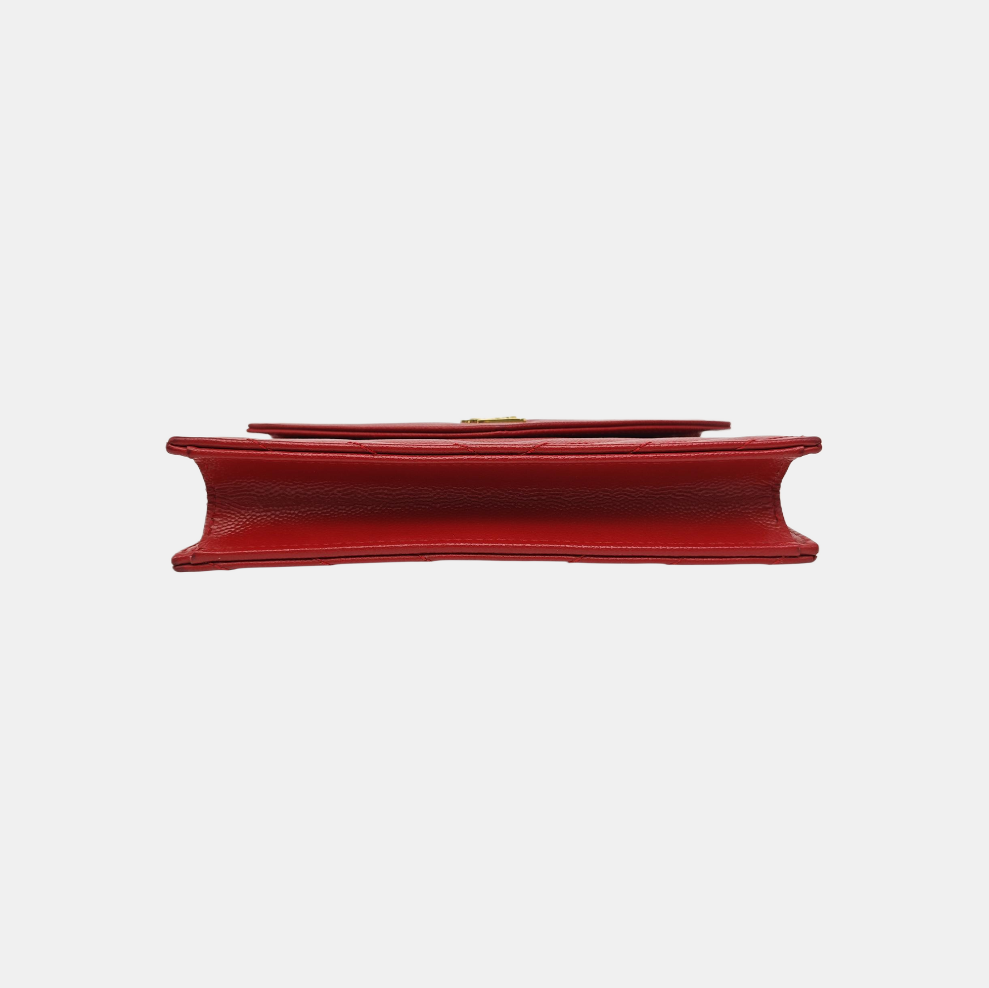 MONOGRAM WOC Quilted Calfskin Red