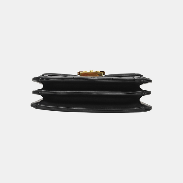 BOY CHANEL Mini Chevron Calfskin Black
