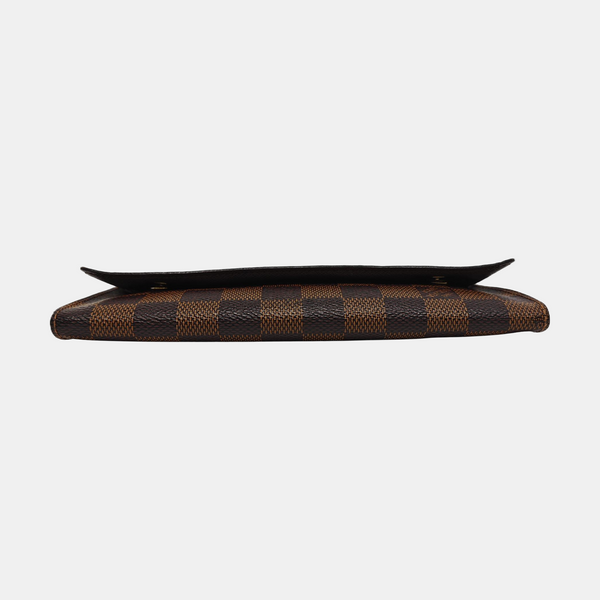 GRAPHITE LONG Damier Ebene Coated Canvas Brown Wallet