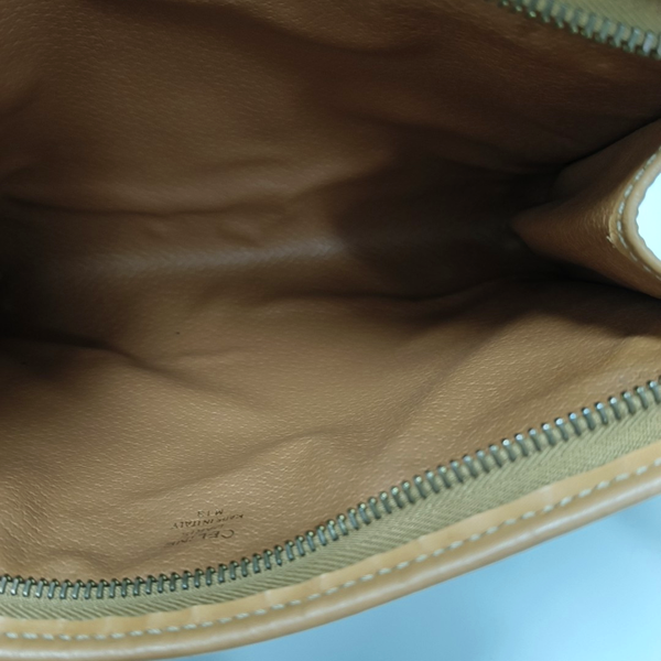 Authenticated pre-owned  MACADAM CLUTCHE Coated Canvas Brown - Clutch at Looply