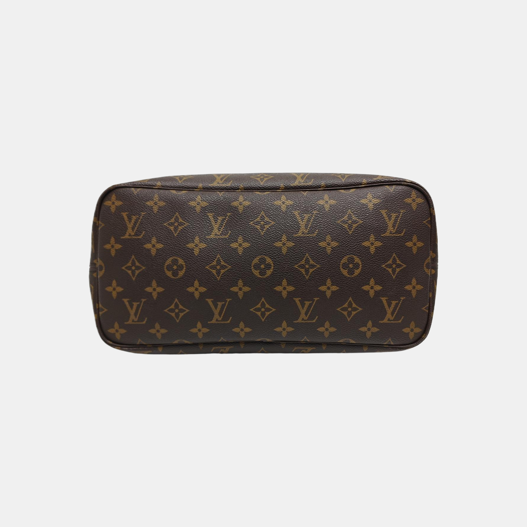 NEVERFULL MM Monogram Coated Canvas Brown