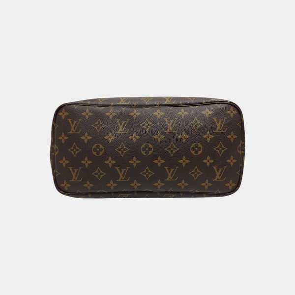 NEVERFULL MM Monogram Coated Canvas Brown
