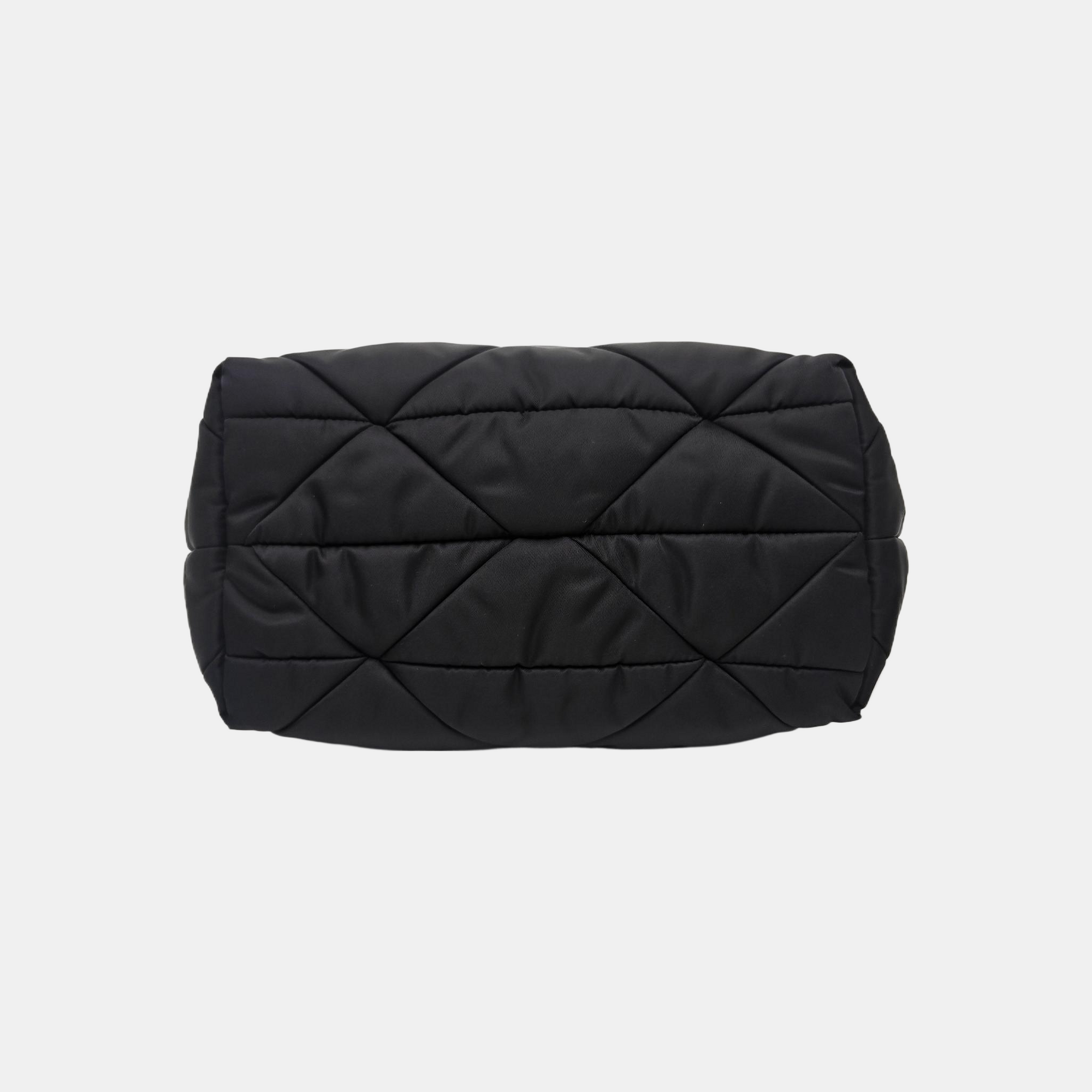 System Quilted Nylon Black