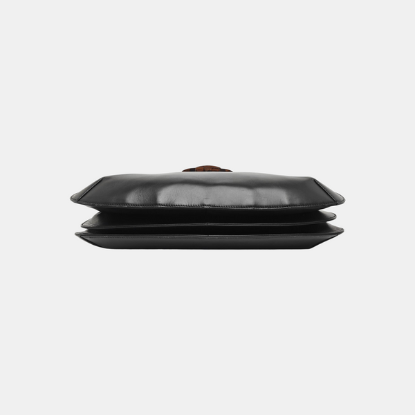 Calfskin Shoulder Bag Black