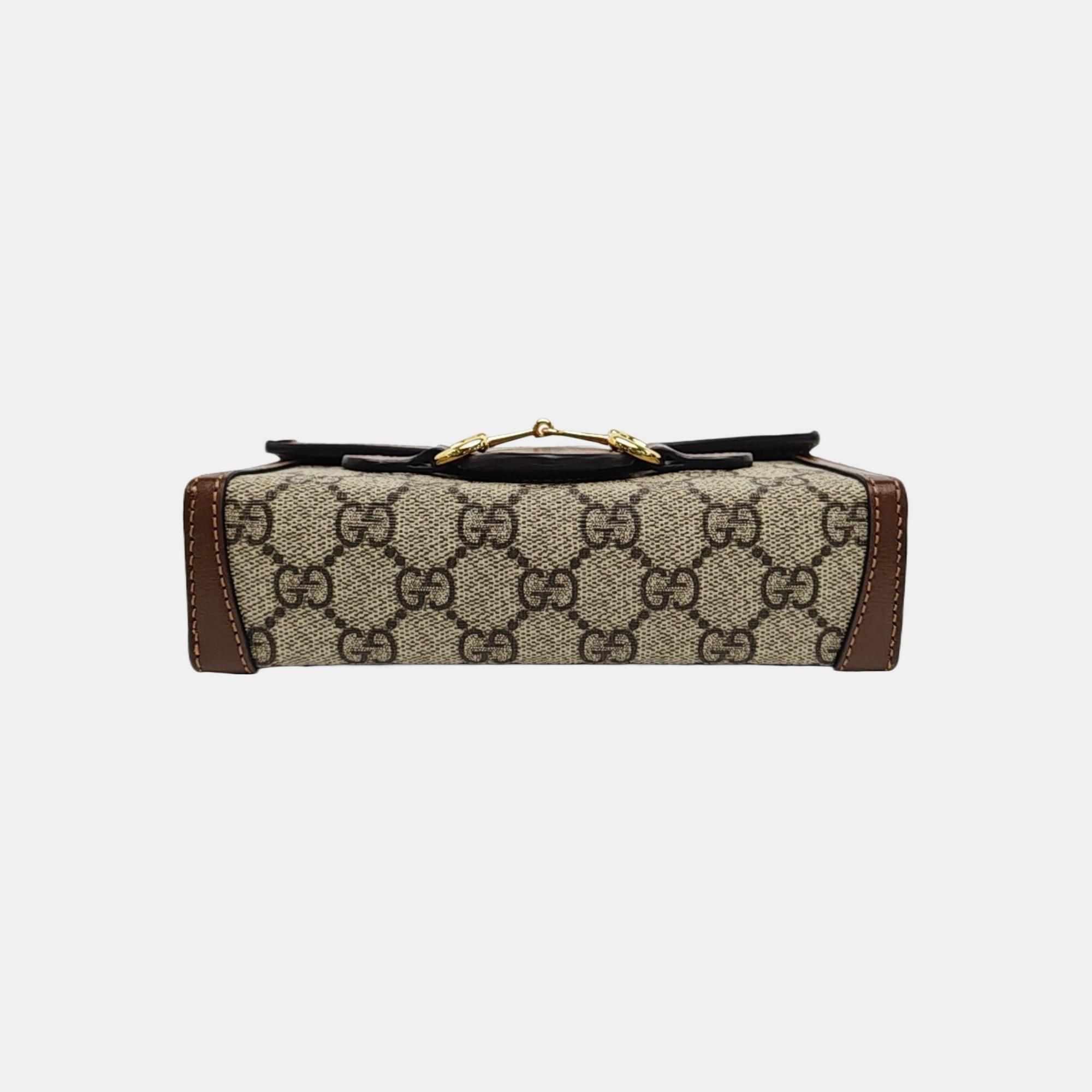 Horsebit 1955 Mini Monogram Coated Canvas Beige