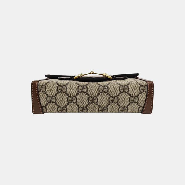 Horsebit 1955 Mini Monogram Coated Canvas Beige