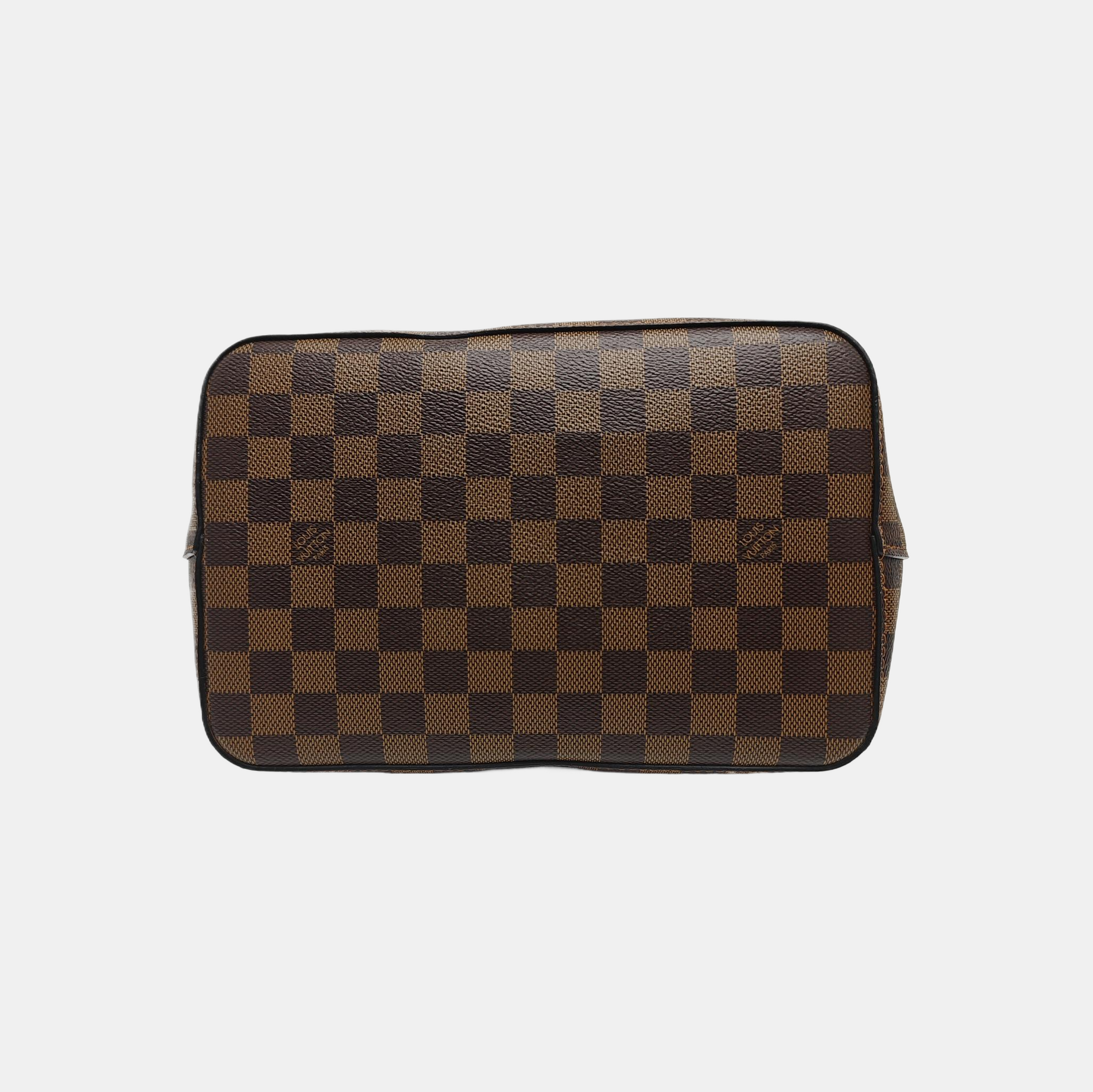 NÉONOÉ MM Damier Ebene Coated Canvas Brown