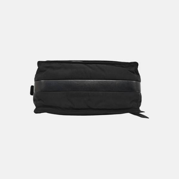 Nylon Shoulder Bag Small Black