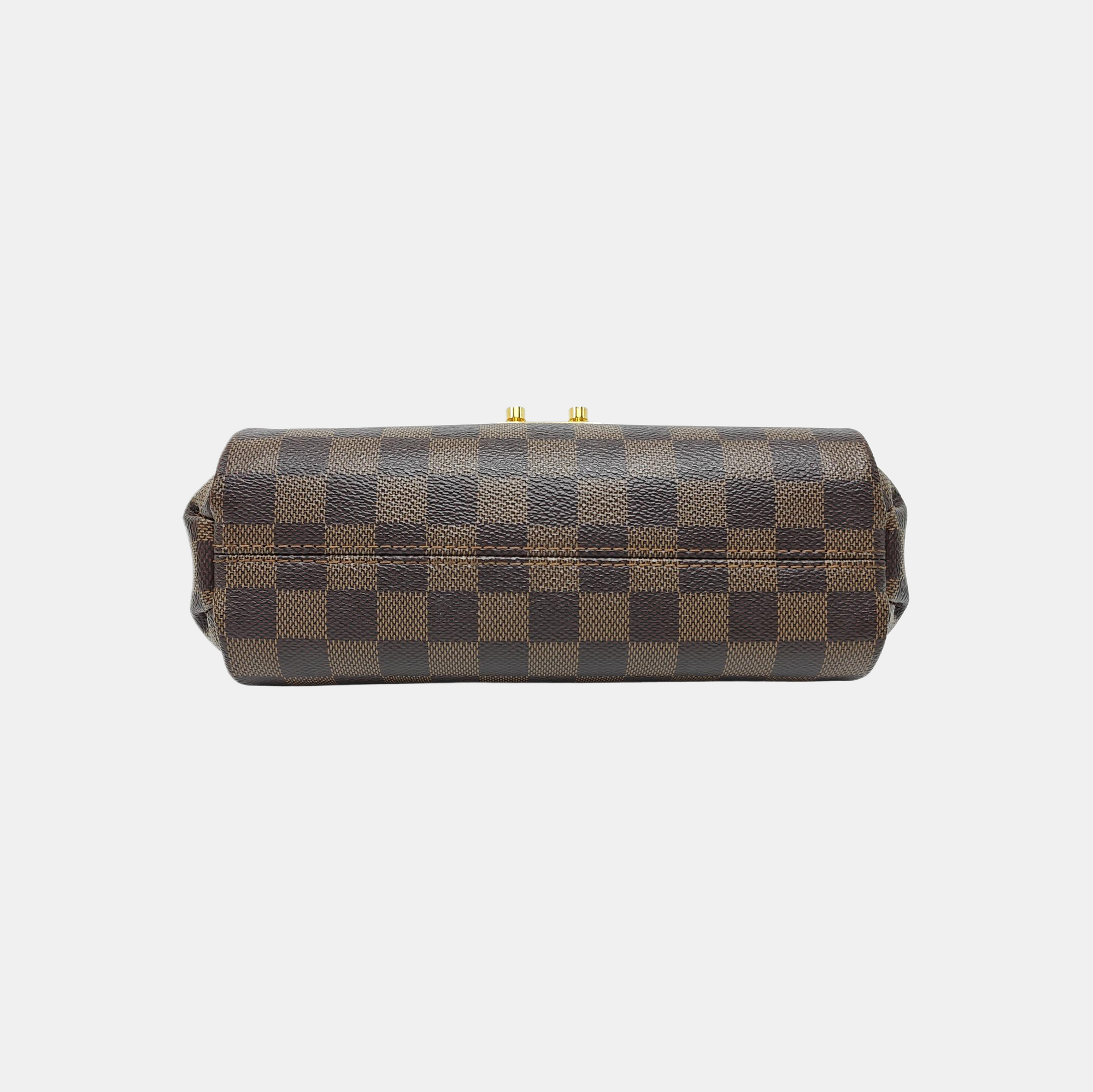CROISETTE Damier Ebene Coated Canvas Brown