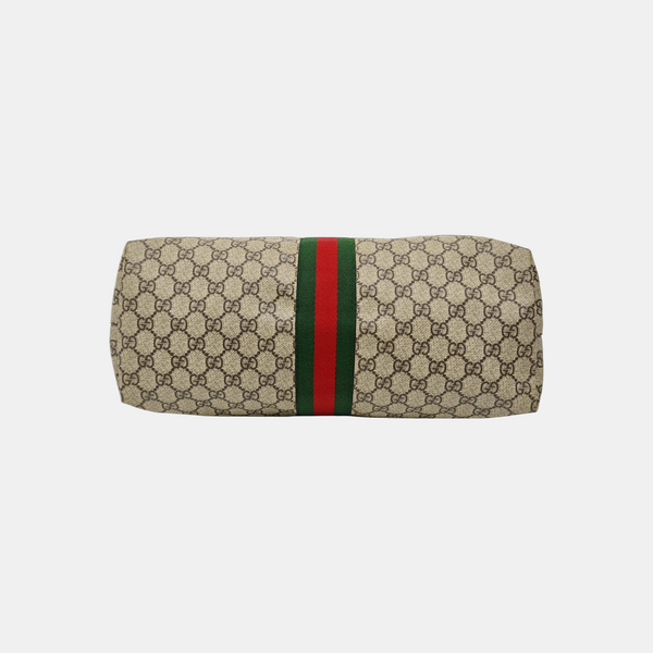 Ophidia Medium Monogram Coated Canvas Beige