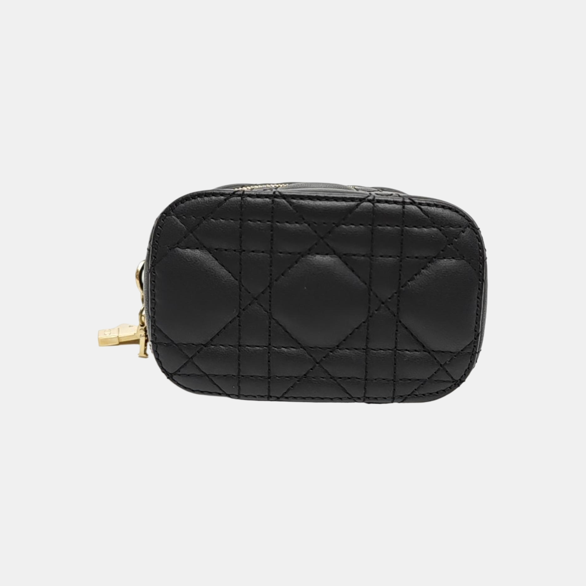 Lady Dior Super Mini Cannage Lambskin Black