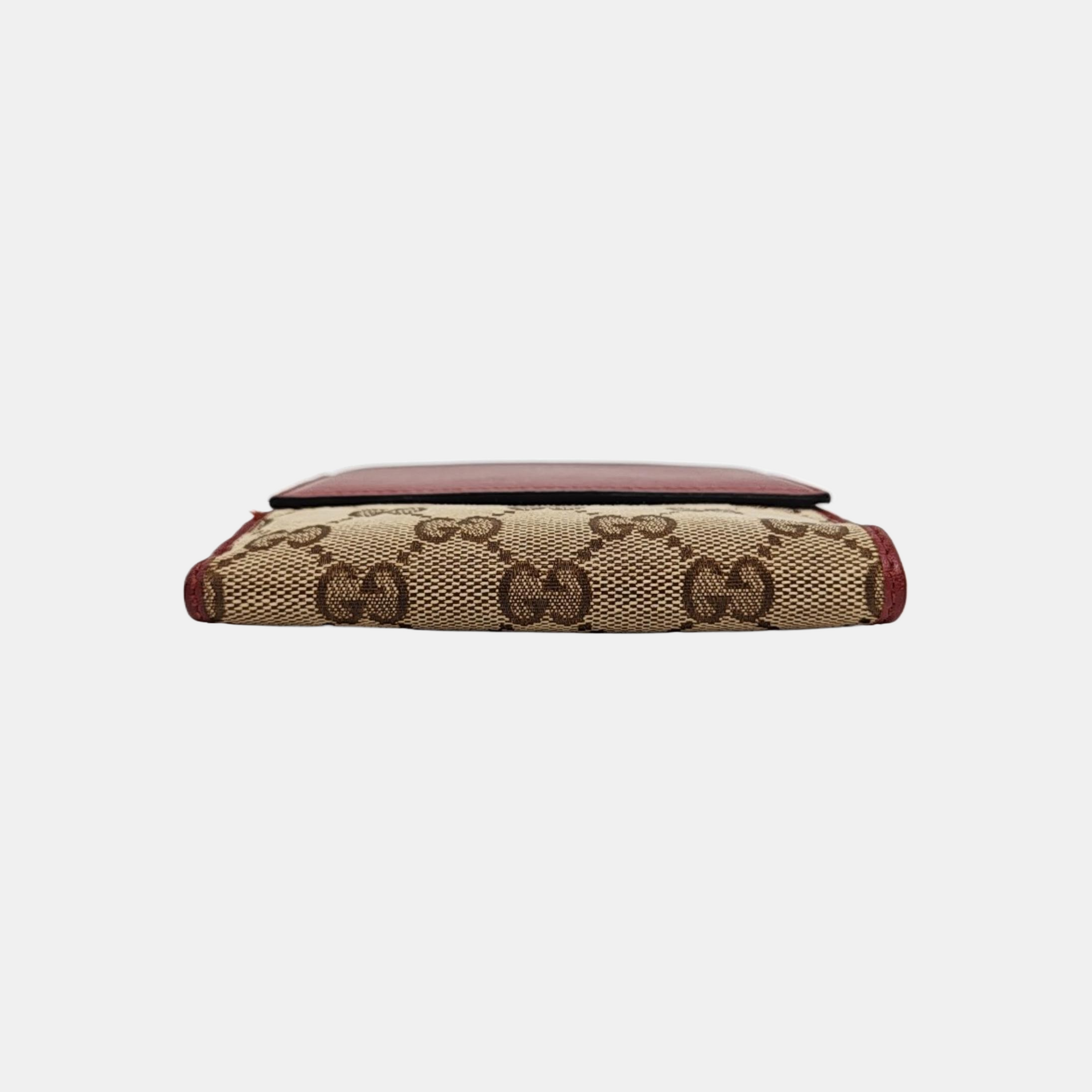 Monogram Fabric Wallet Beige