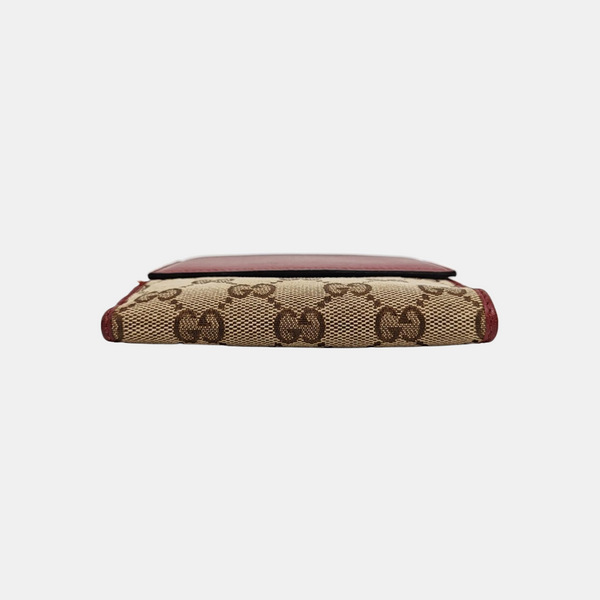 Monogram Fabric Wallet Beige