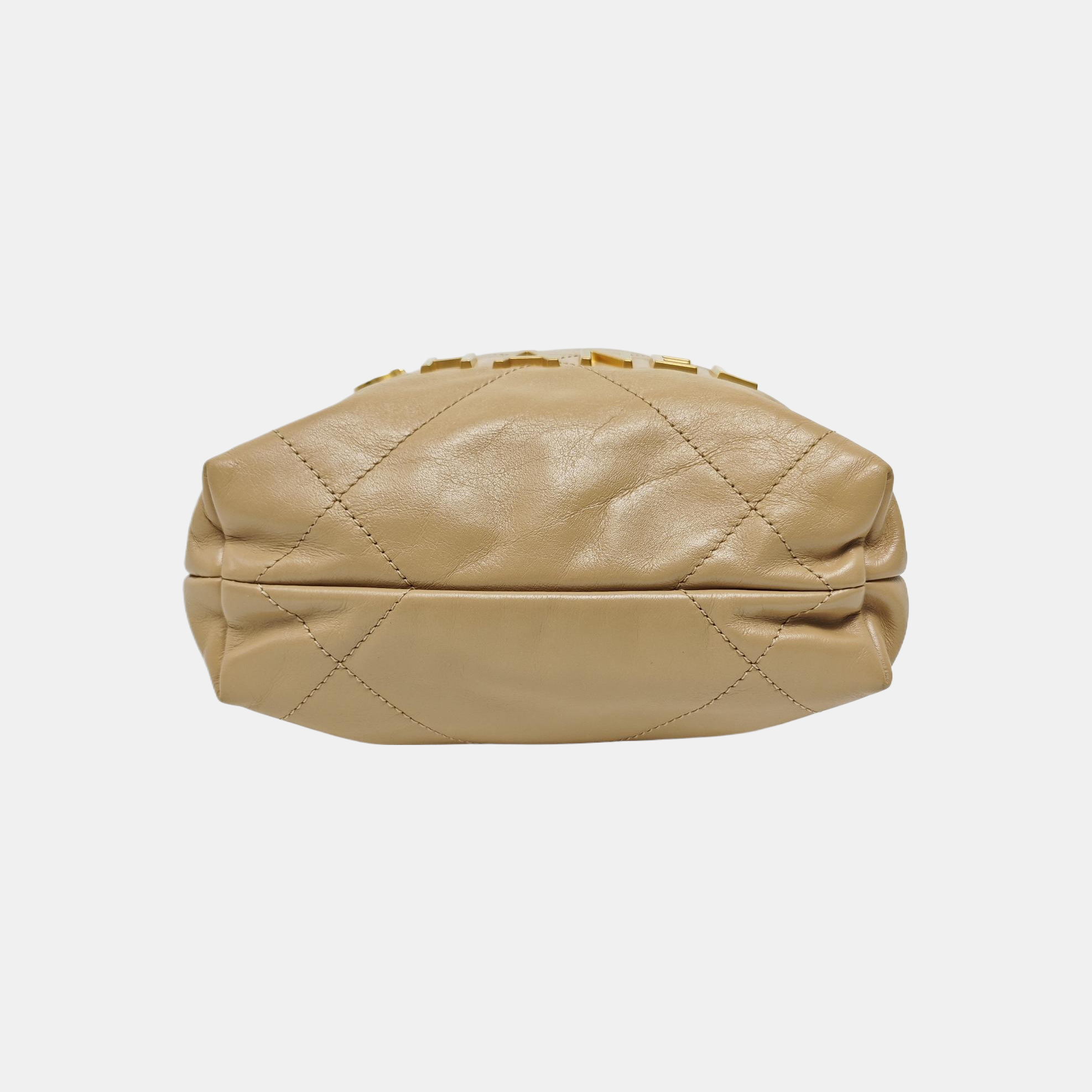 CHANEL 22 Mini Quilted Calfskin Beige